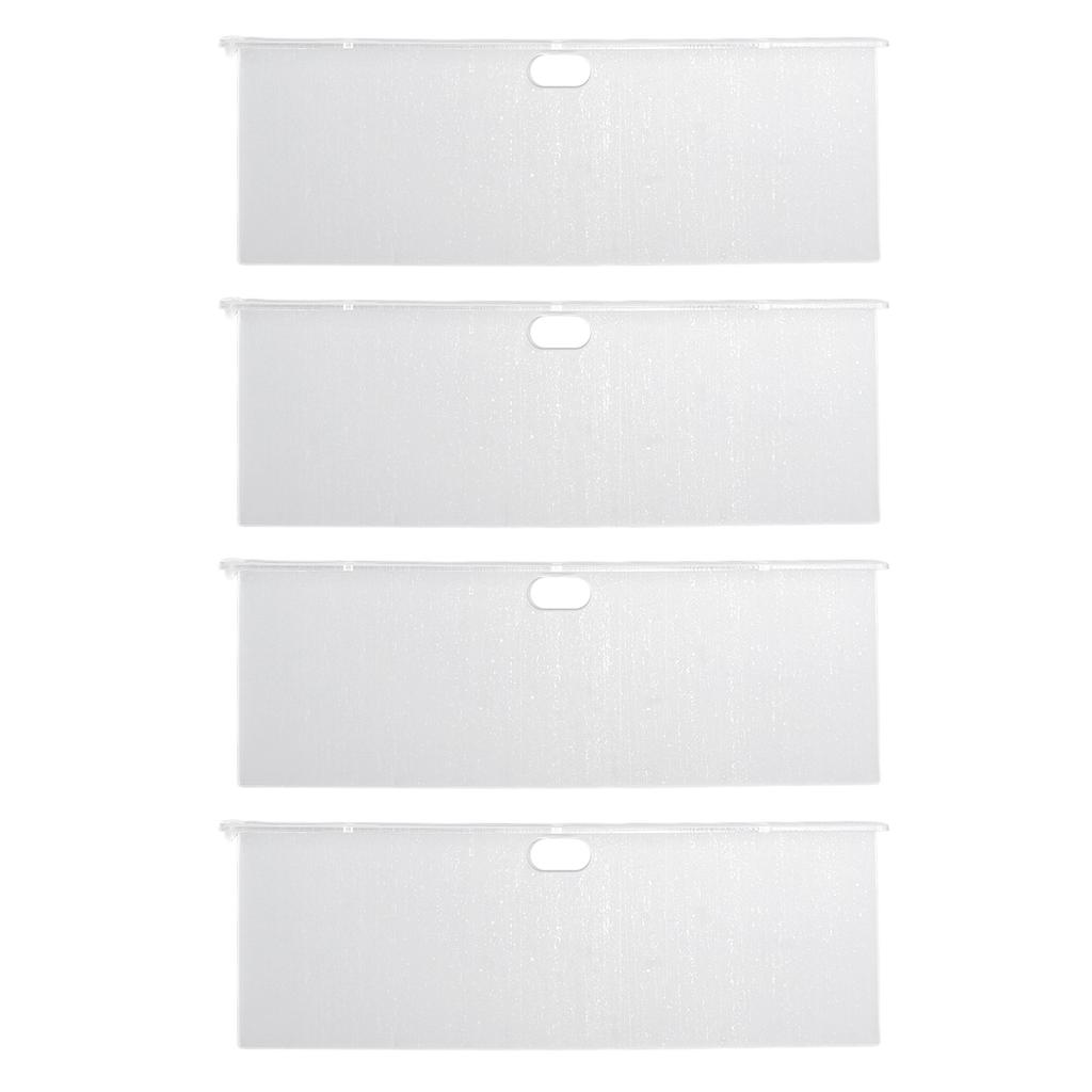 4 Pack Clear Acrylic Floating Shelves Wall Mounted Shelf for Anime Ornament Cosmetics Bathroom Livin