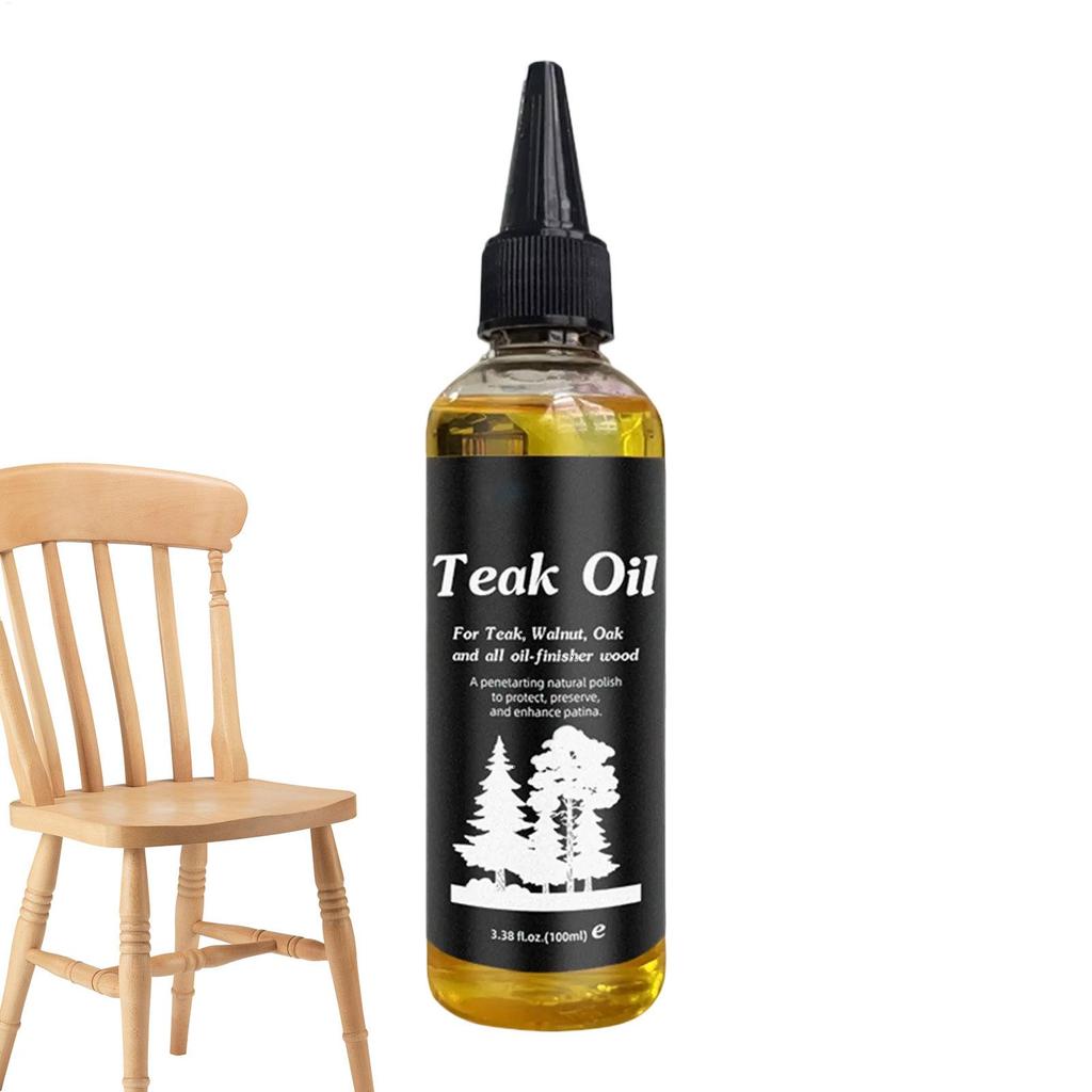 100ml Furniture Oil Wood Polish Furniture Hardwood Polisher Conditioner Non-greasy Wood Care Teak Oil for Wooden Table Desk