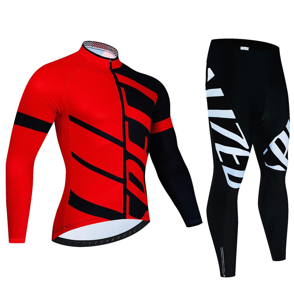 Cycling Suit Long-sleeved Suit, Cycling Suit Spring and Autumn Tour De France Competition Suit