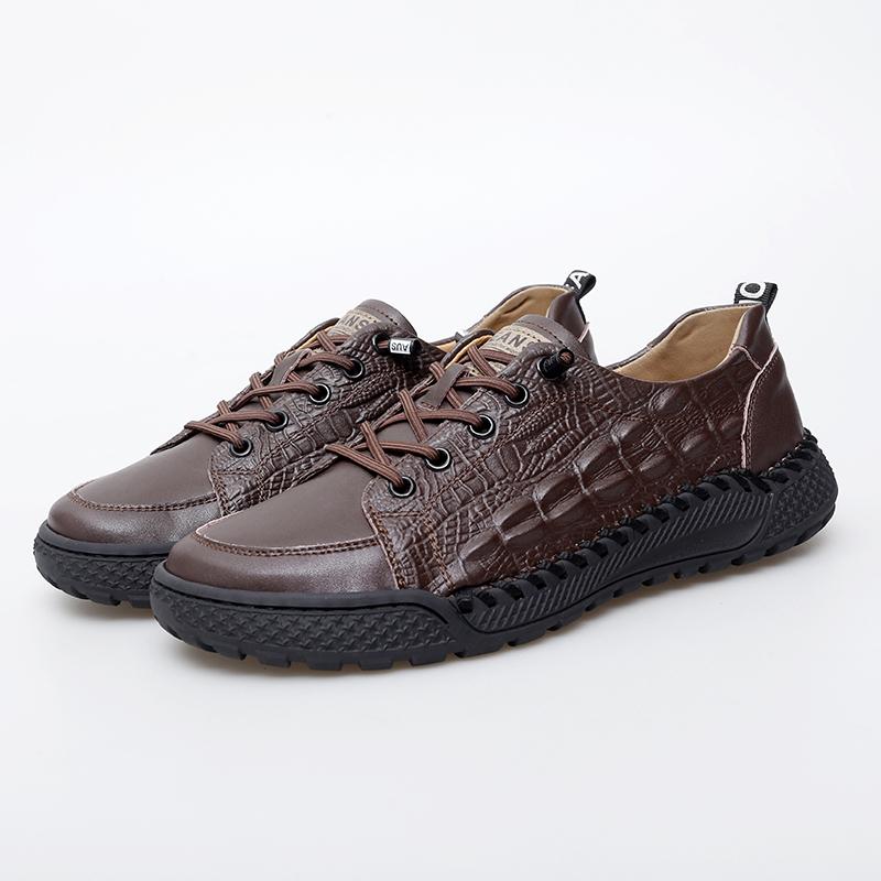 Fashion Outdoor Sneakers Mens Dress Shoes Retro Male Leather Business Male Baroque Shoes Casual Mens Oxford Work Footwear
