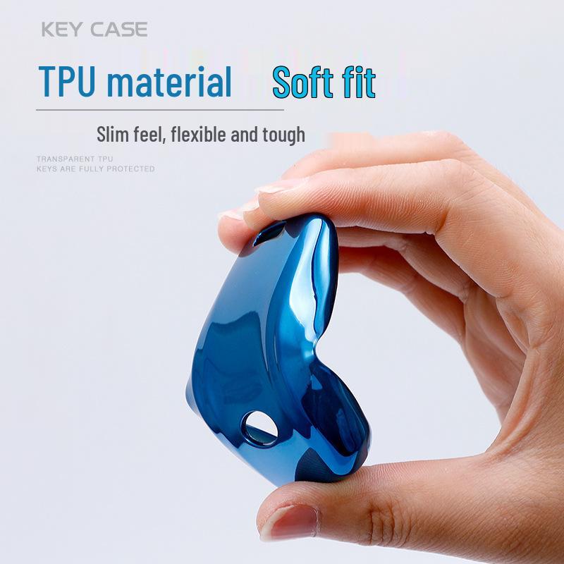 Kia K3/K4 Car Key Case: Compatible with Sportage, KX3, Yipao, KX57, Kaisen, CROSS, Sorento - Half-Pack Shell with Buckle