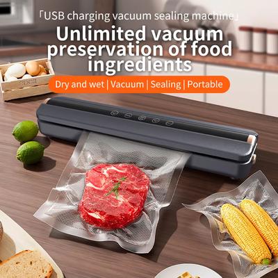 Wireless Charging Vacuum Food Sealer Machine Mini Home Use Food Packaging Sealer Machine Plastic Seal Freshness Saving