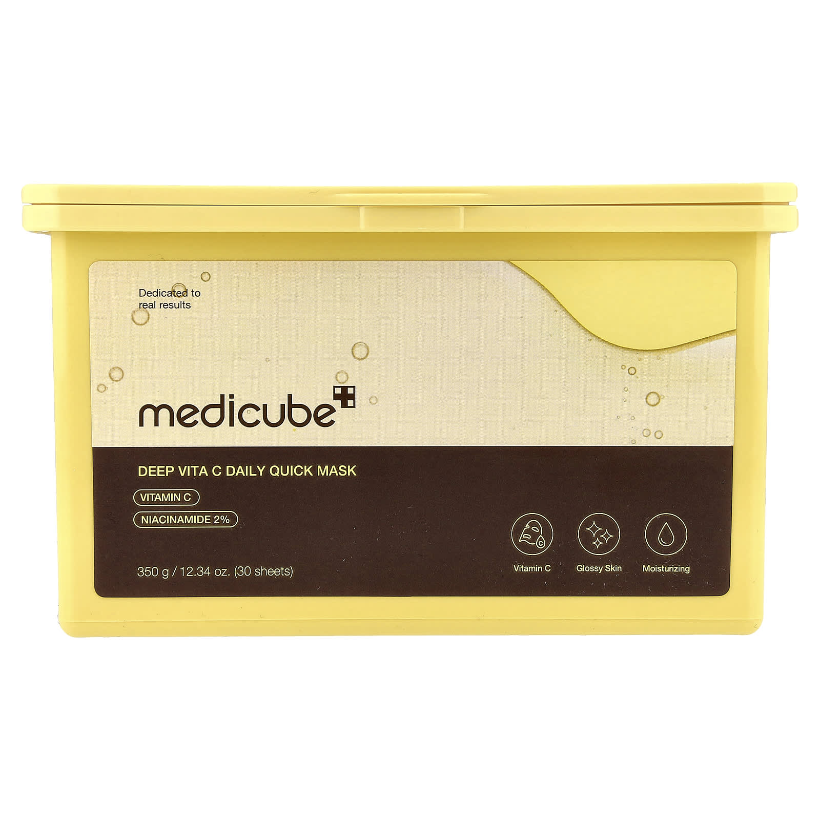 Medicube Deep Vita C Daily Quick Beauty Mask, 30 Sheets, 350g (12.34oz)