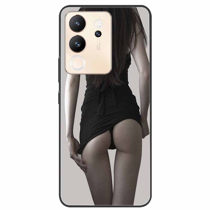 For Vivo V30 Lite Case 6.67'' Silicone Painted Soft TPU Protective Cover for Vivo V 30 Lite 5G Phone Cases V30Lite V2314 Cartoon