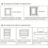 Black Back Mounted Finger Edge Pulls 10pcs Aluminum Handles for Home Living Room Furniture with Screws
