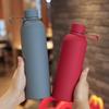 750ml Frosted Stainless Steel Sports Thermos Bottle with Narrow Mouth