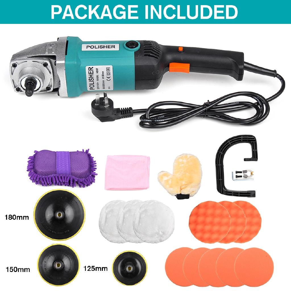 1600W 6-Gang Autowachspoliermaschine mit variabler Geschwindigkeit, elektrische Poliermaschine und Schleifer