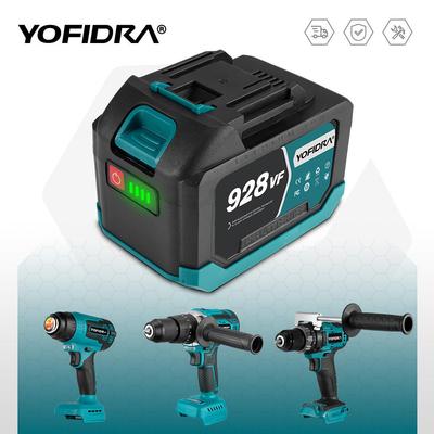 High Capacity Rechargeable Lithium Li Ion Battery for Electric Power Tools Long Runtime Cordless Replacement Battery for Chainsaw Drill Wrench