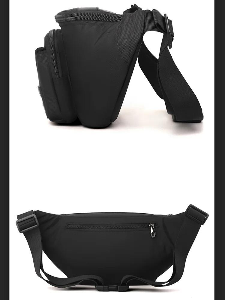 Portable Waterproof Men's Chest Bag Multi-functional Outdoor Sports Sling Bag Travel Shoulder Bag Waist Pack Crossbody