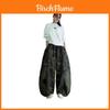 Street Style Wide Leg Pants For Women With Cotton And Polyester Fabric