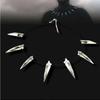 Chic Necklace for Black-Panther Cosplay Pendant Necklace Halloween Party Long Tooth Pendant Necklace Men Jewelry Gift