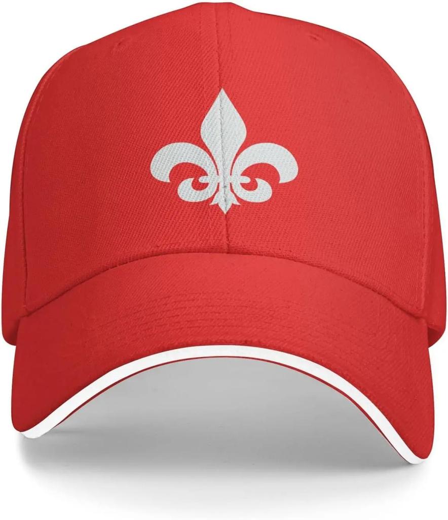 Unisex Fleur De Lis Baseball Cap Dad Hat Sport Cap Classic Sandwich Caps