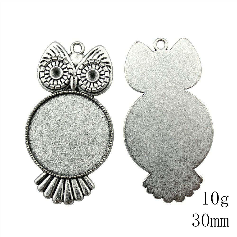 New Year's Day Accesories Fit Round 30-35mm Glass Cabochon Base Setting Tray Accessories Parts Souvenir Accessory Parts