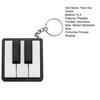 Llavero de Mini Piano, Clicker de Teclas de Piano, Piano Táctil Tocable Juguete para Aliviar el Estrés con Anilla Metálica, Teclas Clásicas Blanco y Negro para Amantes de la Música Y