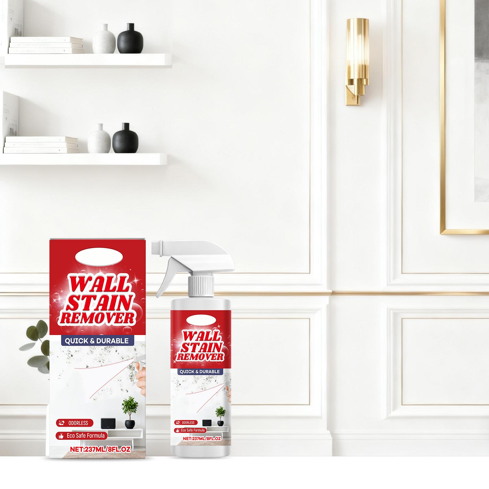 

Спрей для удаления пятен, не требующий смывания, Спрей для чистки стен Подходит для очистки пятен, плитки в ванной комнате и стекловолокна, 237 мл One Size белый