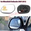 Verre Chauffant De Rétroviseur Latéral De Remplacement Pour Voiture Avec Plaque Pour Mitsubishi Outlander 2007-2012