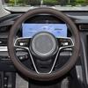 BYD Qin L Non-Slip, Odorless Steering Wheel Cover - No-Sew Interior Modification.