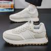 Comfortable Breathable Mesh Lace Up  Anti Slip  Thick Soled Sports Shoes Men's Casual Sports Shoes  Fashionable and Versatile