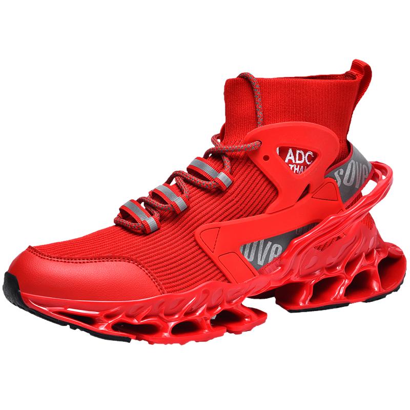 Large Size Men's Shoes Shock-Absorbing Running Shoes Ultra-Light Running Mesh Shoes Casual Summer Breathable Sports Shoes