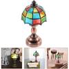 EXCEART 1 Pc 1:12 Scale Dollhouse Desk Lamp Miniature Dollhouse Lampshade DIY Dollhouse Lampshade with LED Light for Dollhouse Micro Landscape