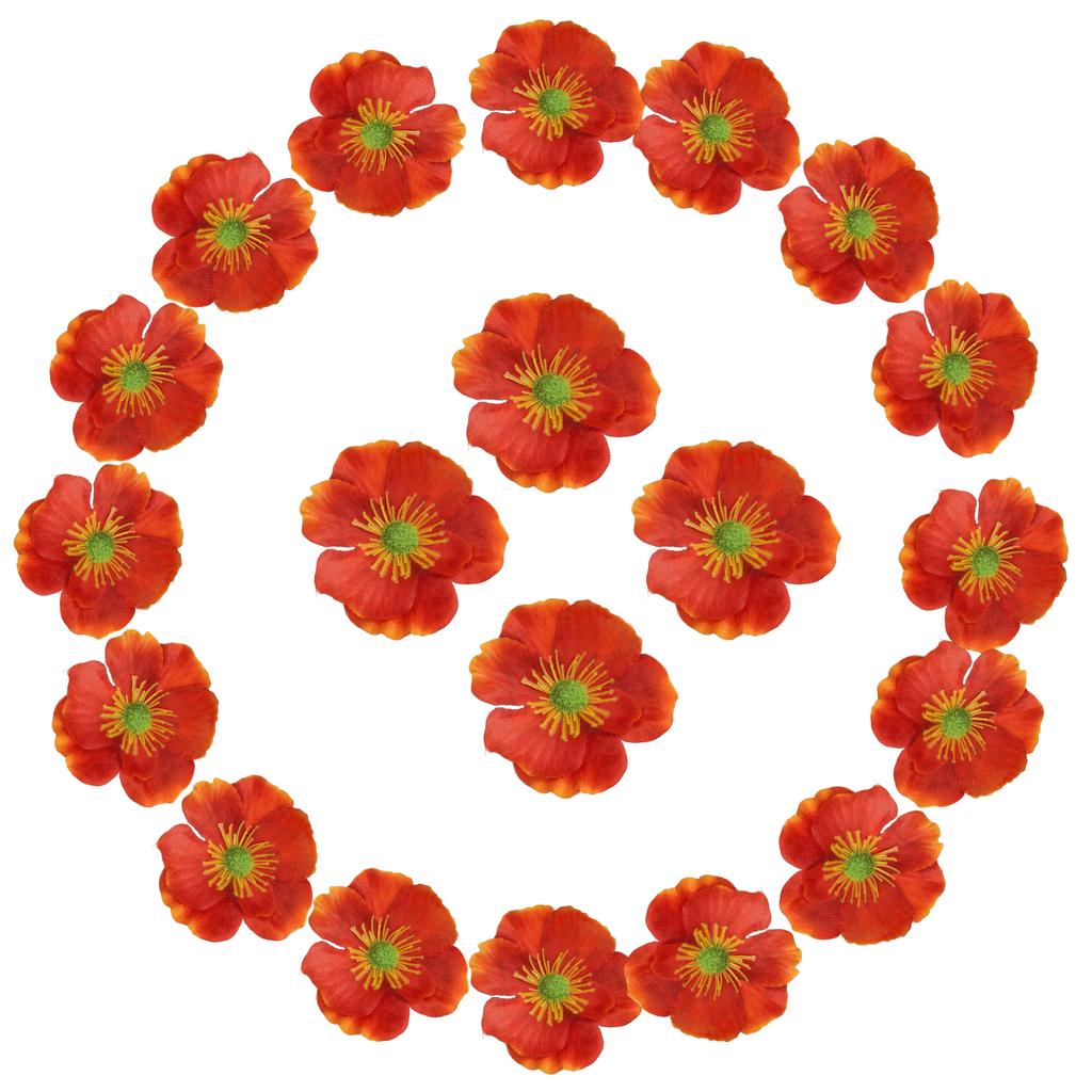 50Pcs Artificial Flower Heads Fake Wildflower Heads Bulk Artificial Flowers for DIY Wedding Bouquets  Party Home Decorations