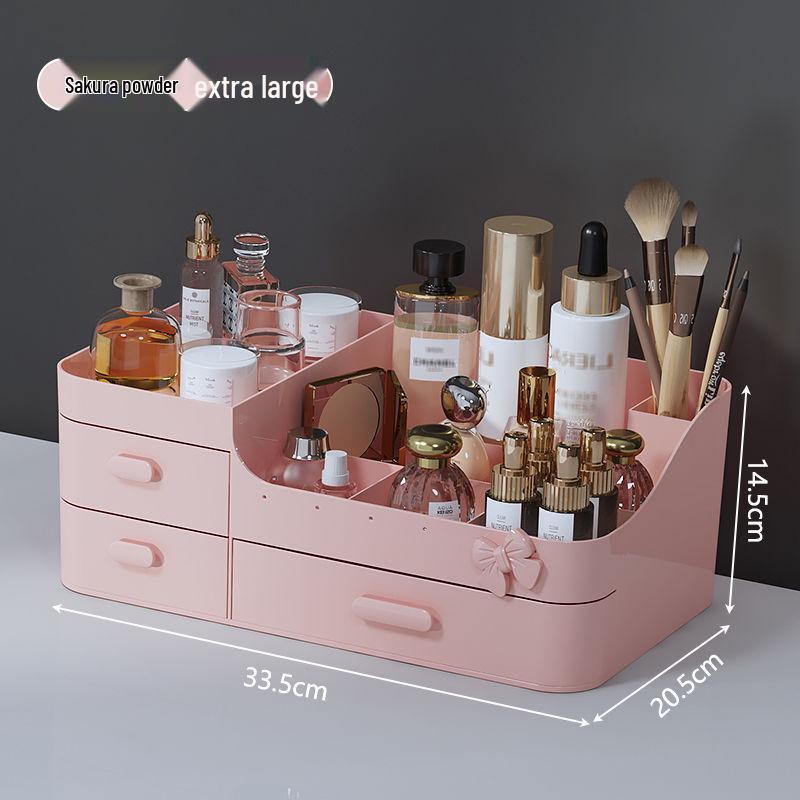 Drawer-Style Makeup & Skincare Organizer with Multi-Grid Compartments