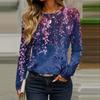 Long Sleeve Shirts For Women Cute Print Graphic Tees Blouses Casual Plus Size Basic Tops Pullover
