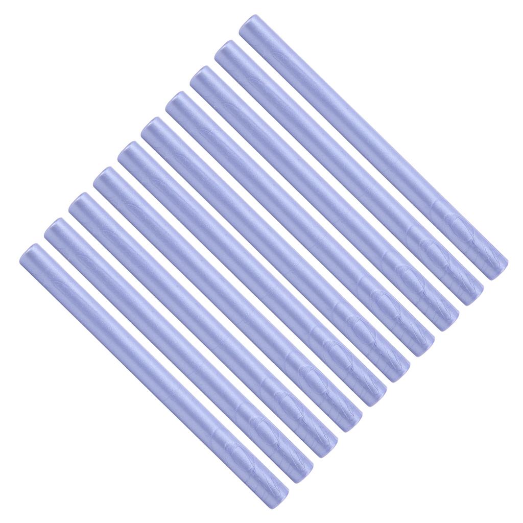 10 ks Pečetní voskové tyčinky Vícebarevné Nástroje pro malé kulaté razítko pro DIY Pozvánky Karty Obálky(Led