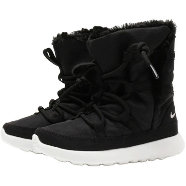 Nike Roshe One Comfortable Versatile Anti-Kick Wear-Resistant High-Top Walking Shoes Baby Shoes Black 807741-001