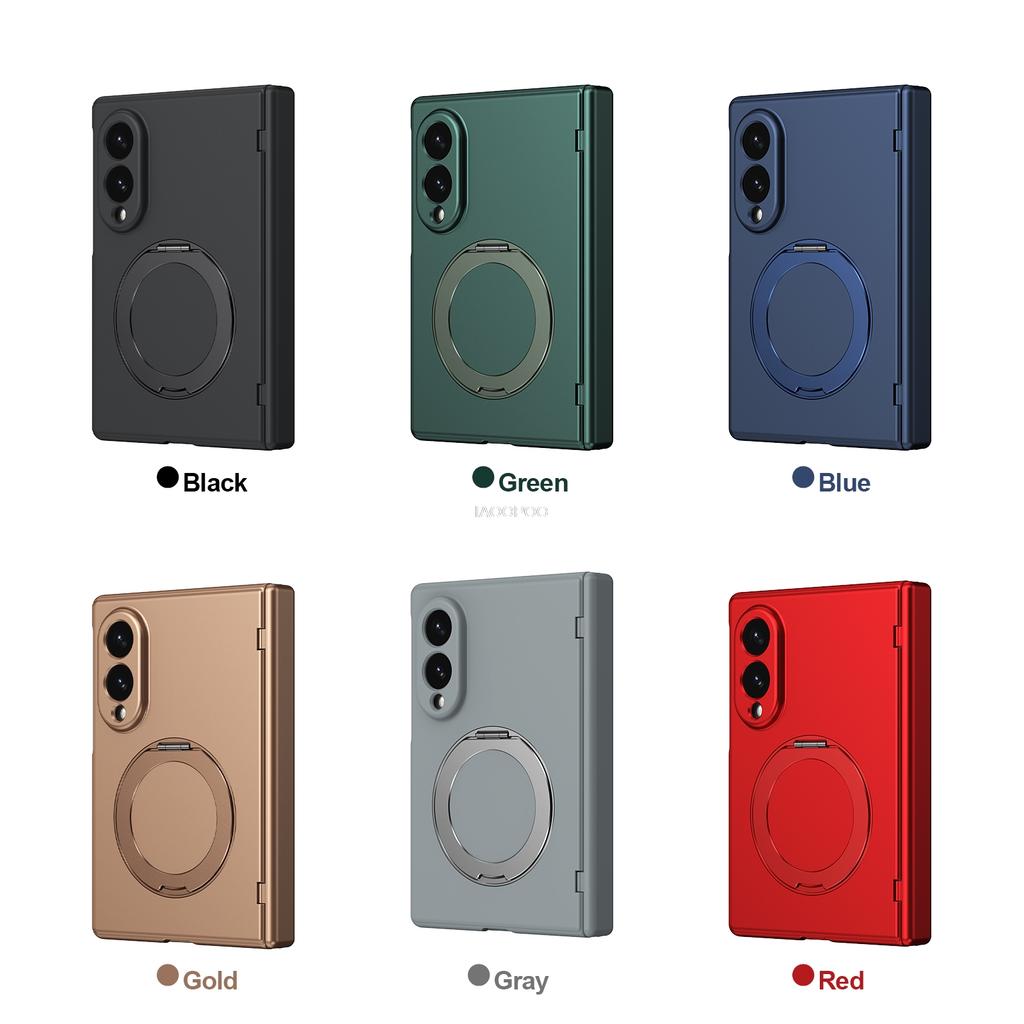 Magnetischer 360-Grad-Drehständer Scharnierschutz Harte PC-Hülle Für Samsung Galaxy Z Fold 8 Ultra 7 6 5 Vollständige Handyhülle Glasfolie