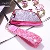 KAKTUS Rhinestone Car Key Shell Cover with Buckle for BMW 7 Series - Women's Protective Case