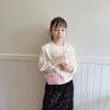 Spring Embroidered Heart Kids Shoulder Bag With Chain For Girls And Boys