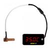 Motorcycle Water Temperature Mini 3 In 1 Gauge Voltage Time With Touch Function Automatically Adjust Brightness Meter