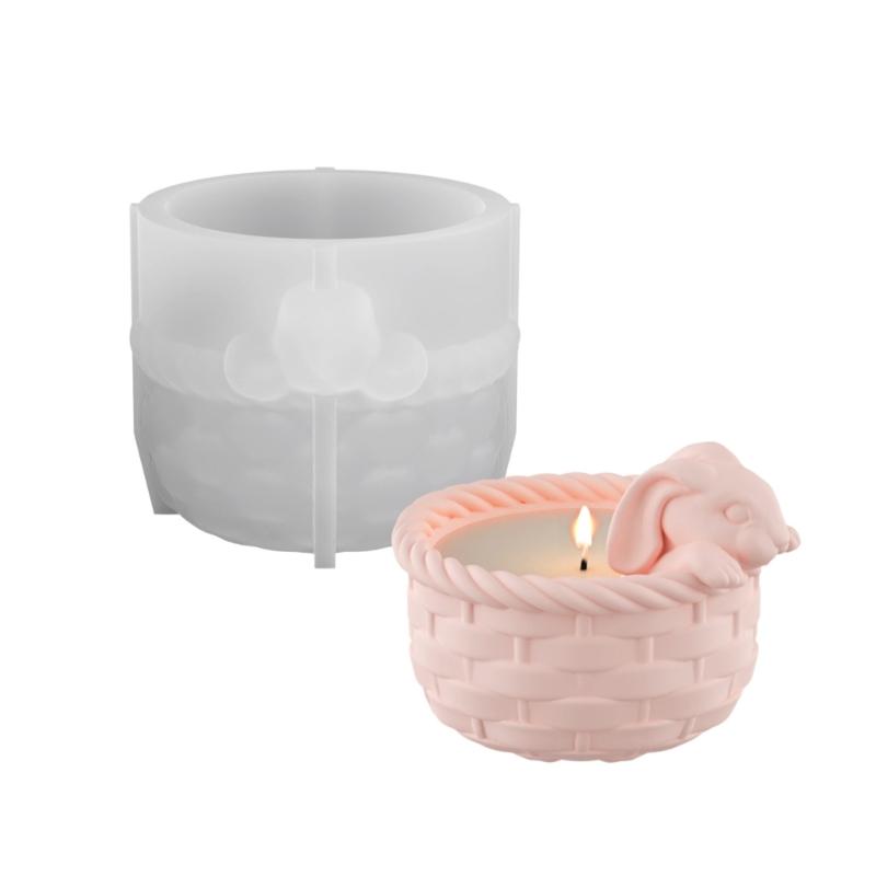 

Food Grade Silicone Rabbits Candle Cup Mould with Easy Releases Designs for Crystals Epoxy Craft and Long Time Use 1