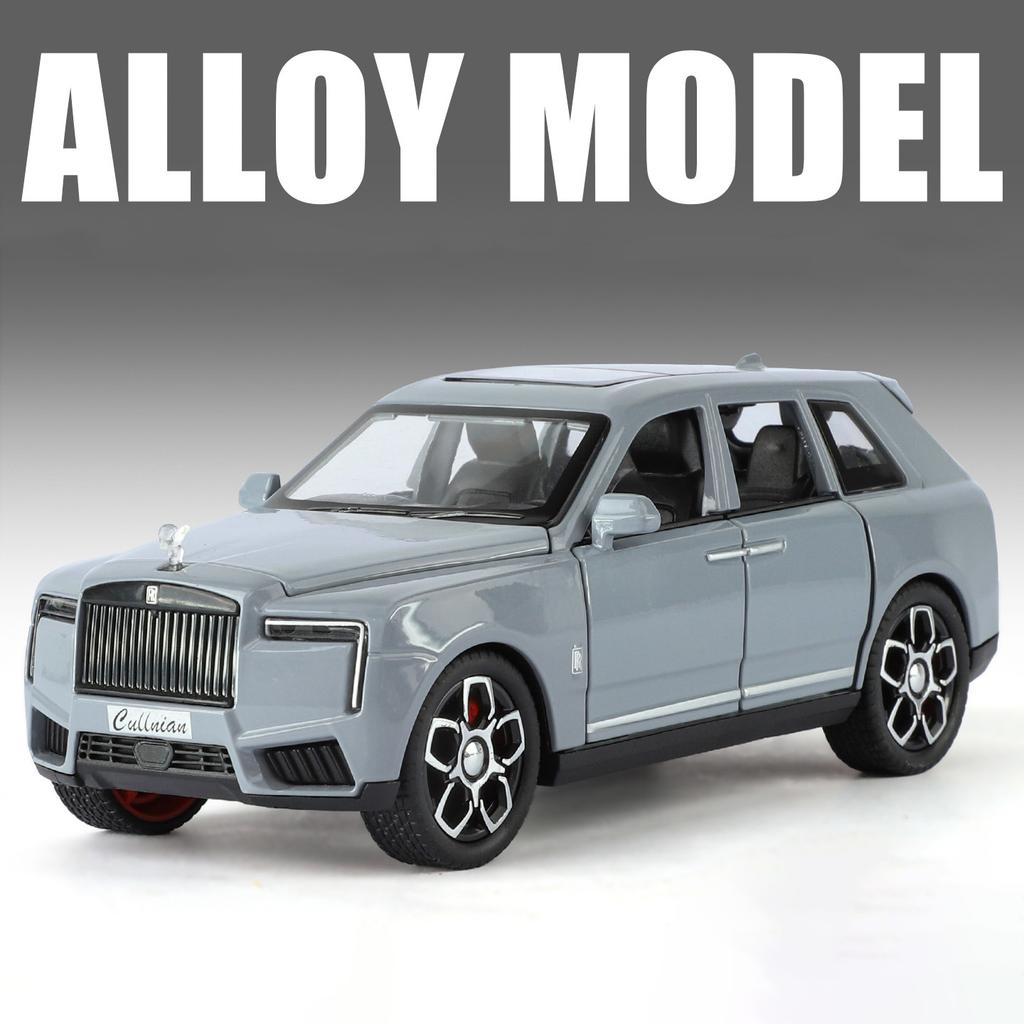 NEW 1/32 Rolls-Royce Cullinan SUV Alloy Car Model Sound and Light Pull Back Children's Toy Collectibles Birthday Gift