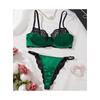 Set reggiseno colore europeo e americano Bordo in pizzo sexy Set reggiseno francese sottile biancheria intima per ragazze puro desiderio