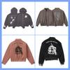 ERD Street Style Embroidered Corduroy Jacket Teen Boys Loose Fit Casual Outerwear 25FW