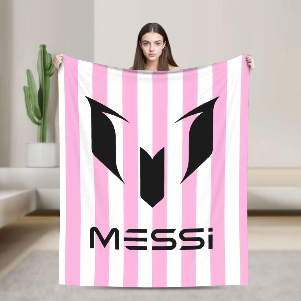 Argentina Number 10 Football Soccer Flannel Blanket Messied Awesome Throw Blanket for Home Hotel Sofa 150*125cm Bedspread