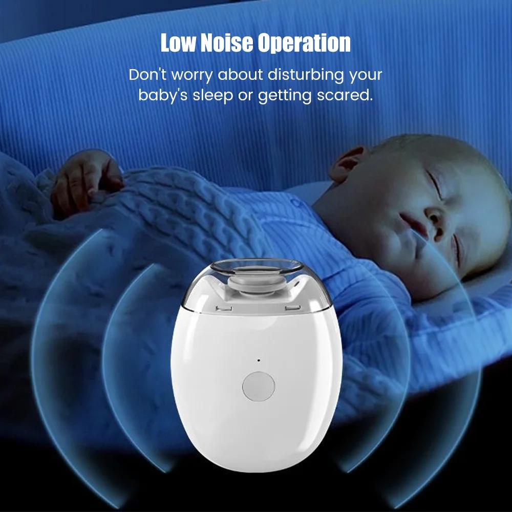 Elektrický zastřihovač nehtů 2 v 1 s LED světlem Automatický pilník na nehty Zastřihovač pro miminka Dospělé Mini manikúrní nástroje Péče o nehty