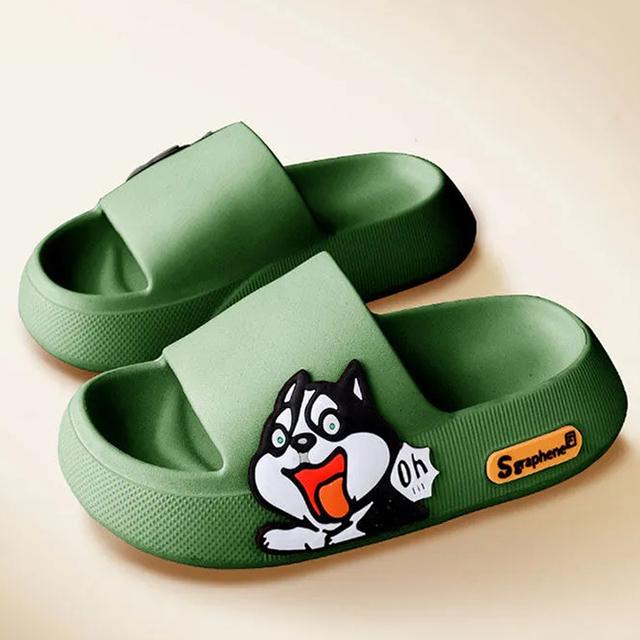 5cm Dicke Sohle Damen Hausschuhe Niedliche Prinzessinnen-Aufkleber Badezimmer Strand Indoor Sandalen Sommer Neu Paar Pantoletten Coole Schuhe