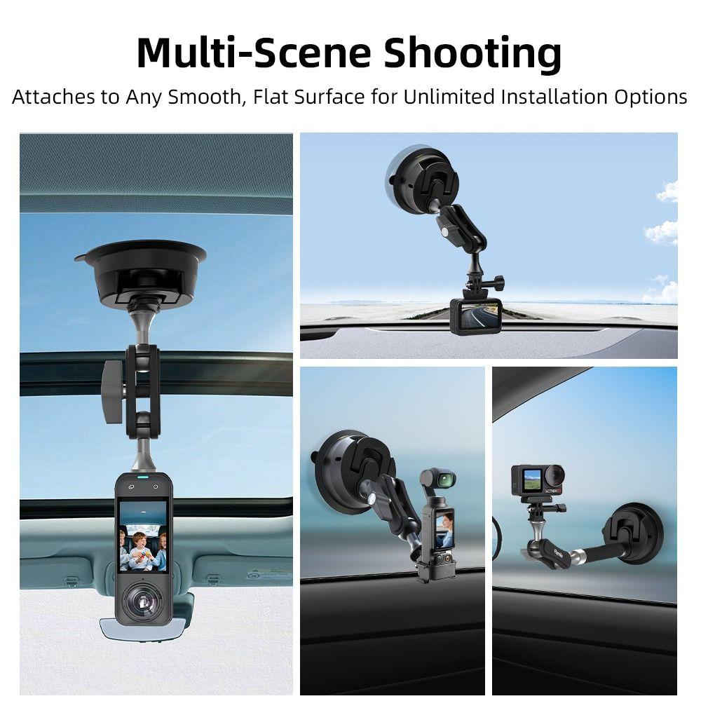 Auto Windschutzscheiben Armaturenbrett Halterung für DJI Osmo 360/Pocket 3/Action 5 Pro/Insta360 X5/Ace Pro/DLSR