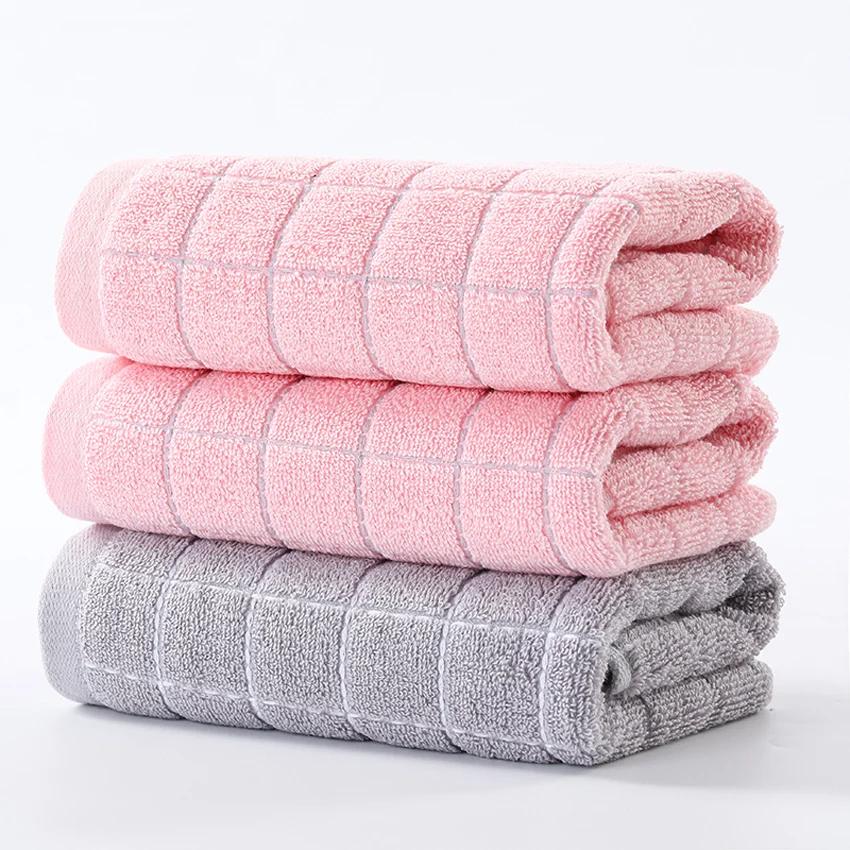 

3 шт. клетчатых хлопковых полотенец для лица, набор, мягкие, толстые, впитывающие, полотенца для волос, рук, дома, отеля, ванной, спа-полотенце для взрослых и детей