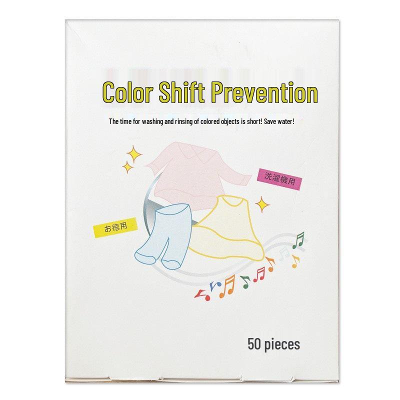 Feuille de lessive anti-décoloration absorbant les couleurs