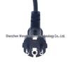 European/German Standard to C13 Clover-Shaped Power Cord for Monitors & Rice Cookers, 0.3m