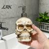 Functional Skull Shaped Bottle Dispenser with Pump, Large Capacity Vinyl Refillable Shampoo Container Lotion Container, Bathroom for Shower