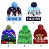 Xmas Tree Cartoon Snowman Knitted Cap LED Hat Christmas Hat Sweater Beanie