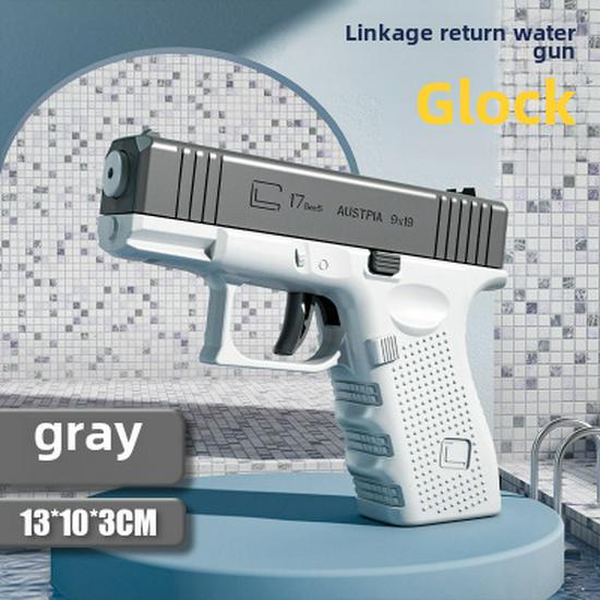 

Мини Блоубэк Глок Водный пистолет: Автоматическая брызгалка большой дальности для мужчин, женщин и детей