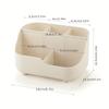 1 Large-capacity Simple Plain-color Five-grid Desktop Storage Multi-functional Storage Box Material Desk Storage Box