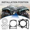 JDMSPEED New Top End Head Gasket Kit Replacement for Rhino 660 2004-2007 Grizzly 660 2002-2008