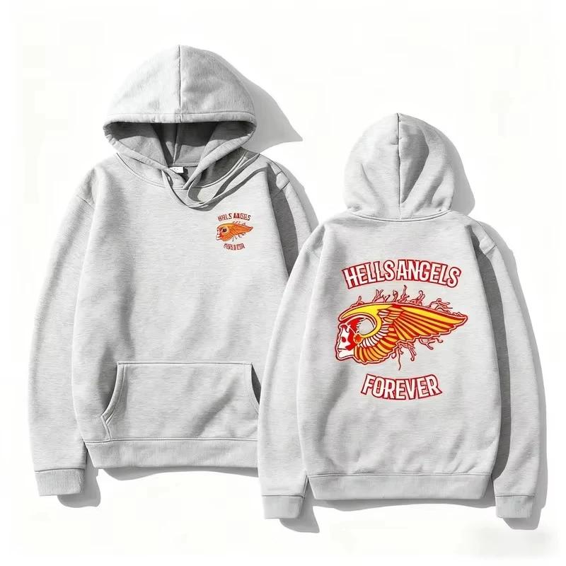 Hells Angels Brotherhood Motorclub Vintage 2D Hoodie New Men Women Sweatshirt Unisex Streetwear Hip Hop Autumn Winter Tops Cloth